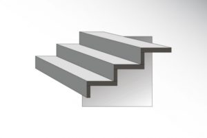 Format schodów - kątowe proste | DASAG